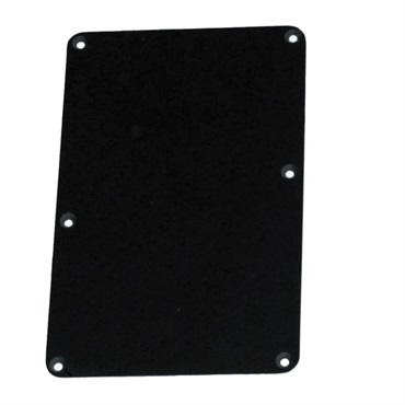 Tremolo Spring Cover Backplate with No Holes (Black) [PG-0576-023]