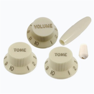 COMPLETE KNOB SET FOR STRATOCASTER (Parchment) [PK-0178-050]