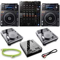 XDJ-1000MK2 + DJM-750MK2 クラブスタイル8点SET 【本体保護カバー & 高品質USBケーブル付属】(パイオニアディージェー)