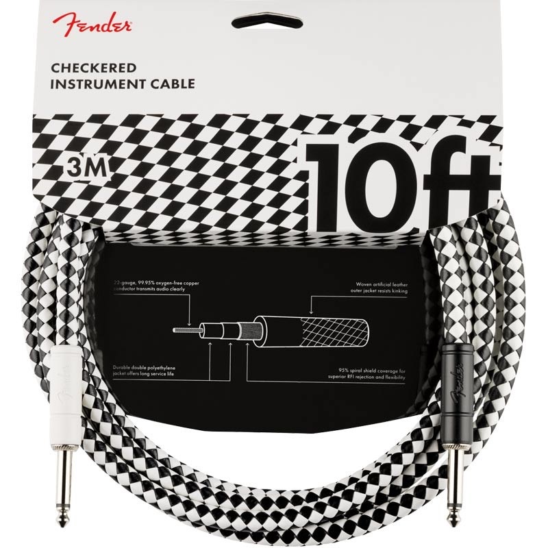 PRO 10feet INSTRUMENT CABLE CHECKERBOARD (#0990810288)の商品画像