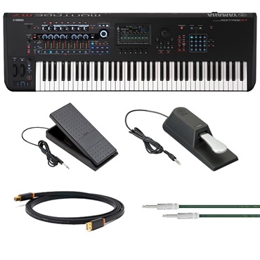 MONTAGE M7 鍵盤堂プレミアム・セット【オヤイデ製NEOラインケーブル&Class A USBケーブル付】 Expanded Softsynth Plugin (ESP) v2.0ダウンロードコード付 ヤマハ モンタージュ ※配送事項要ご確認【kbdset】