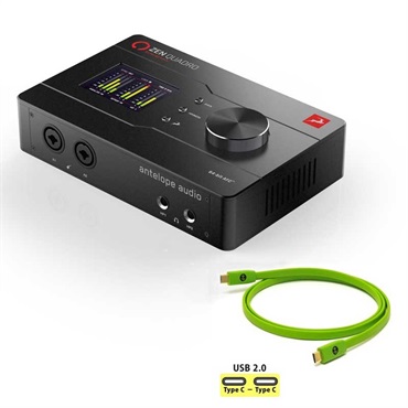 Antelope Audio Zen Quadro Synergy Core + OYAIDE製高品質USBケーブルセット(Type C to C 1.0m)(アンテロープオーディオ)(Dual USB-C対応オーディオインターフェイス)