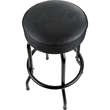 【夏のボーナスセール】 Fender Embossed Black Logo Barstool， Black/Black， 30[#9192022002]