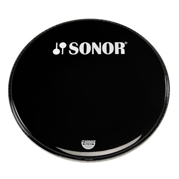 SONOR SN-BP20B/L [20インチ・バスドラム用ヘッド / ブラック / SONORロゴ]