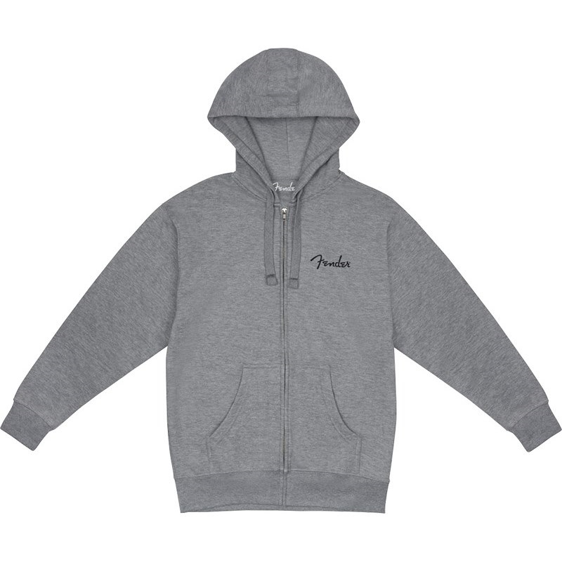 【夏先取り大特価セール】FENDER(R) SPAGHETTI SMALL LOGO ZIP FRONT HOODIE ATHLETIC GRAY (XL size)(#9113300606)の商品画像
