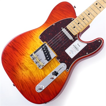 Fender Made in Japan 2024 Collection Hybrid II Telecaster FMT (Flame Sunset Orange Transparent/Maple)