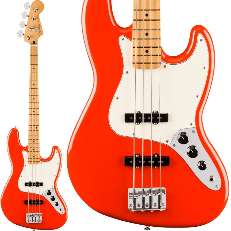 Player II Jazz Bass (Coral Red/Maple)の商品画像