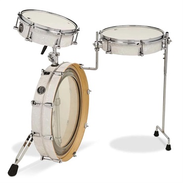 DRKTPFC03RKWM [Performance Series 3-Piece Low Pro Drum Kit / White Marine Pearl Finish Ply]