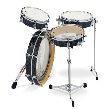 dw DRKTPFC04RKBD [Performance Series 4-Piece Low Pro Drum Kit / Black Diamond Finish Ply]
