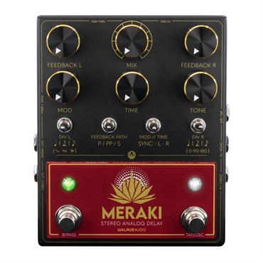 MERAKI Stereo Analog Dual Delay WAL-MERAKI（ウォルラスオーディオ）ディレイ
