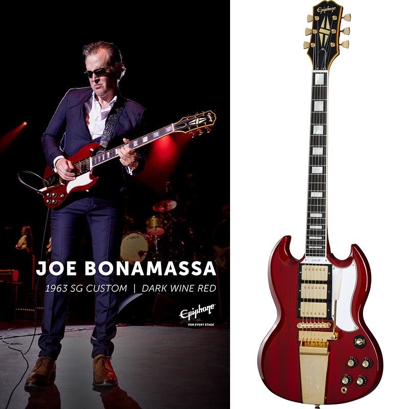 Joe Bonamassa 1963 SG Custom (Dark Wine Red)[特価]の商品画像