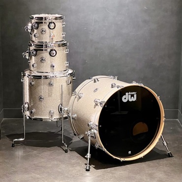dw Collector's Pure Maple 4pc Drum Kit [BD22，FT16，TT12&10 / Broken Glass]