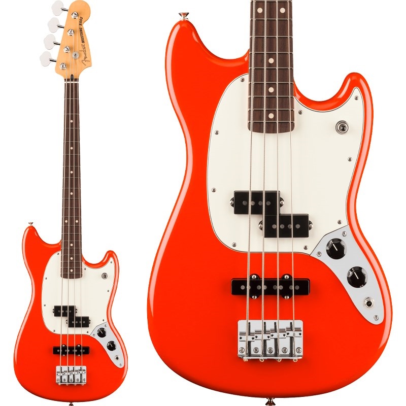 Player II Mustang Bass PJ (Coral Red/Rosewood)の商品画像