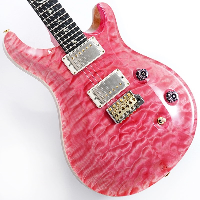 Wood Library Custom 24 Quilt Maple McCarty Thickness Bonni Pink (Natural Back)- Stained Neck #0380461の商品画像