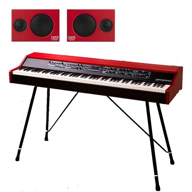 Nord Grand 2+純正スタンド+PianoMonitorV2 ノードグランド2 (NordGrand2) 88鍵盤 Kawaiレスポンシブハンマーアクション・トリブルセンサー鍵盤 ※配送事項要ご確認の商品画像