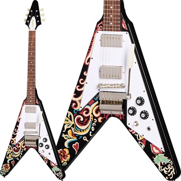 Jimi Hendrix Love Drops Flying V (Ebony)