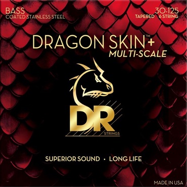 DRAGON SKIN＋Stainless for Bass DBSM6-30 【マルチスケール6弦用/30-125】
