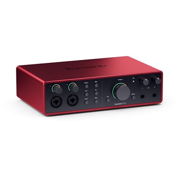 【予約商品・5月27日入荷予定】Scarlett 16i16 Gen4 (Cubase LE付属)(16in16out・USBオーディオインターフェイス)(マイクプリアンプ2基搭載)(4th Gen)(フォーカスライト)(スカーレット)