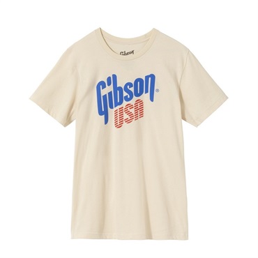 Gibson USA Tee (Cream)  Medium【GA-TEE-USA-CRM-MD】