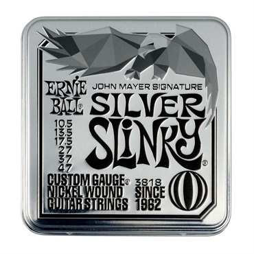 John Mayer Silver Slinky Signature Electric Guitar Strings 3Pack 10.5-47  [#3818]