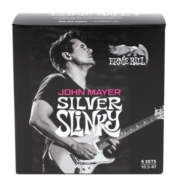 John Mayer Silver Slinky Signature Electric Guitar Strings 6Pack 10.5-47  [#3817]