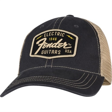 Fender Transition Logo Patch Hat (Black/Stone) [9122421203]