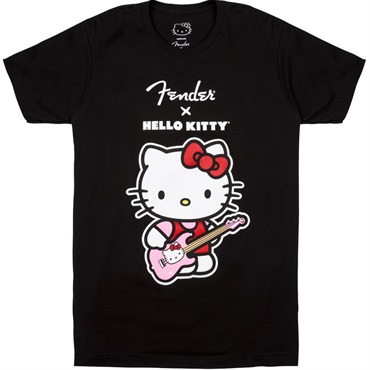 FENDER(R) x HELLO KITTY(R) BLACK FRONT LOGO TEE M (MEDIUM) (#9190188406)