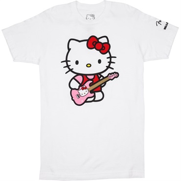 FENDER(R) x HELLO KITTY(R) WHITE SLEEVE HIT LOGO TEE S (SMALL) (#9190189306)