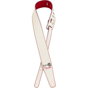 JOHN 5 LEATHER STRAP WHITE AND RED (#0990650109)