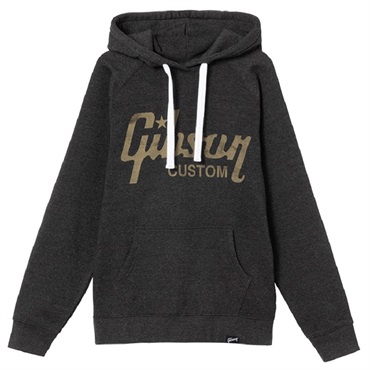 Gibson Custom Hoodie (Charcoal)， (Large) [GA-GG-GOLDHOODLG]