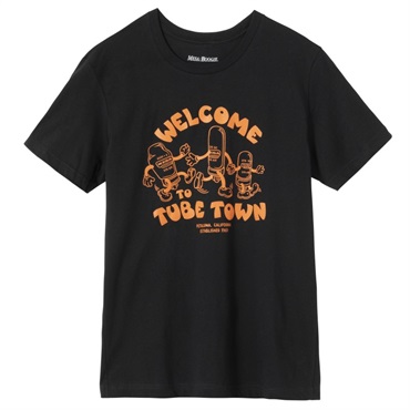 【夏先取り大特価セール】Welcome to Tube Town Tee (Black)， (Medium) [MA-TEE-TOWN-BLK-MD]