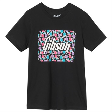 Floral Block Logo Tee (Black)， (Large) [GA-TEE-FLRL-BLK-LG]