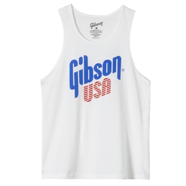 【夏先取り大特価セール】Gibson USA Tank (White)， (Large) [GA-TANK-USA-WHT-LG]