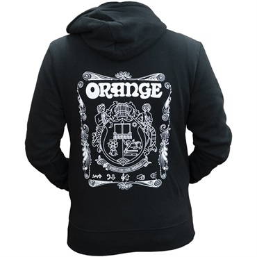 ORANGE CREST LOGO HOODIE BLACK (MC-HOODIE-M BLK)(M size)