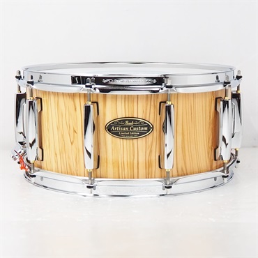 DAOL1465S/C #206 [Artisan Custom Limited ～Shell By DrumArt～ Snare Drums 14×6.5/Olive Tree/Gloss Natural Olive]