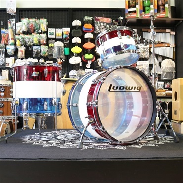 VISTALITE 3pc Drum Kit Limited Edition Patterns [22BD，16FT，13TT] -Pattern A [Red/White/Blue]　【店頭展示特価品】