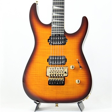 Jackson MJ Series Dinky DK Flame Maple (Amber Burst/Ebony)