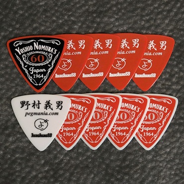 野村義男 オリジナルピック NOMURA 60 Version [KK-PK-28]  「Black／Red×5枚＆Red／White×5枚」セット
