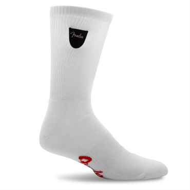 FGA302-100-L FENDER(R) PICK POCKET SOCKS WHITE (LARGE)