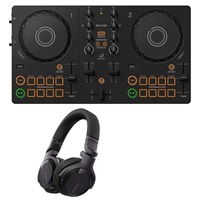 DDJ-FLX2 + HDJ-CUE1 ヘッドホンSET 【APPLE MUSIC対応】(djay / rekordbox / Serato DJ Lite 対応DJコントローラー)(アルファシータ)