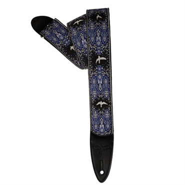 PRS 2inch Guitar Strap Custom Jacquard Birds Fleur (Violet)