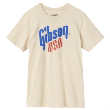 Gibson Gibson USA Tee (Cream)， Large [GA-TEE-USA-CRM-LG]