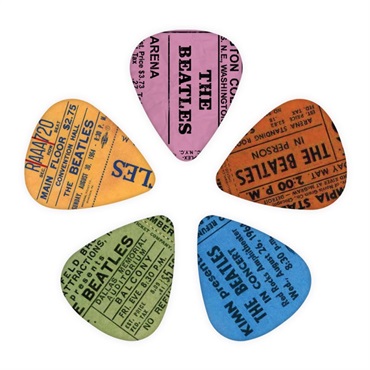 The Beatles 1964 Tour Ticket Stub Guitar Picks [1CWH4-10B11]
