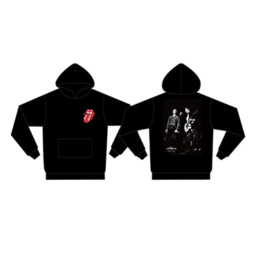 Mick & Keith Photo by Mikio Ariga Tokyo Japan 1990 Hoodie-L