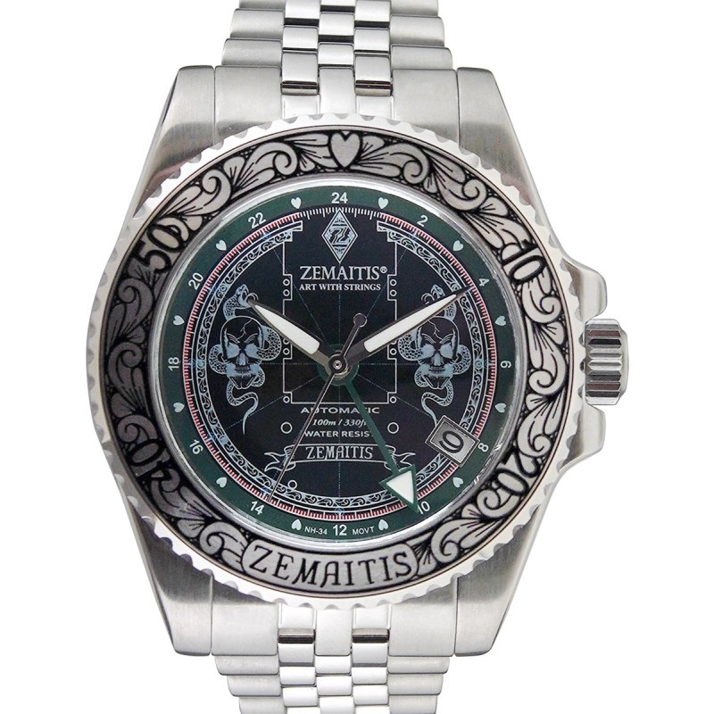 【夏先取り大特価セール】ZEMAITIS Watch [ZWDF24SS/スカル＆スネーク・デザイン]の商品画像