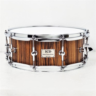 ICD Zebra/Oak Mix Stave Snare Drum 14×5.5【MADE IN JAPAN】