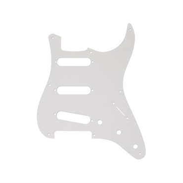 【夏先取り大特価セール】Pickguard， Stratocaster S/S/S， 8-Hole Mount， White， 1-Ply [0992017000]