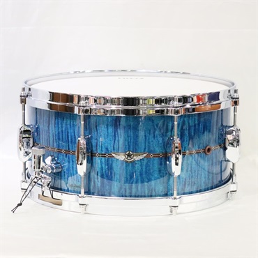 TMS1465DR-OLC [STAR Maple 14''×6.5'' Snare Drum - Ocean Blue Curly Maple]【Made in Japan】