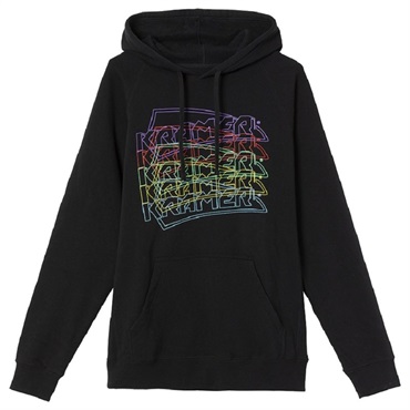 Gibson 【夏のボーナスセール】 Kramer Neon Pullover Hoodie (Black)， (Medium) [GA-KHDNEONMD]