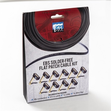 EBS SFC-K10J [Solder-Free Flat Patch Cable Kit] (ケーブル2.5m / L型プラグ 10個セット)